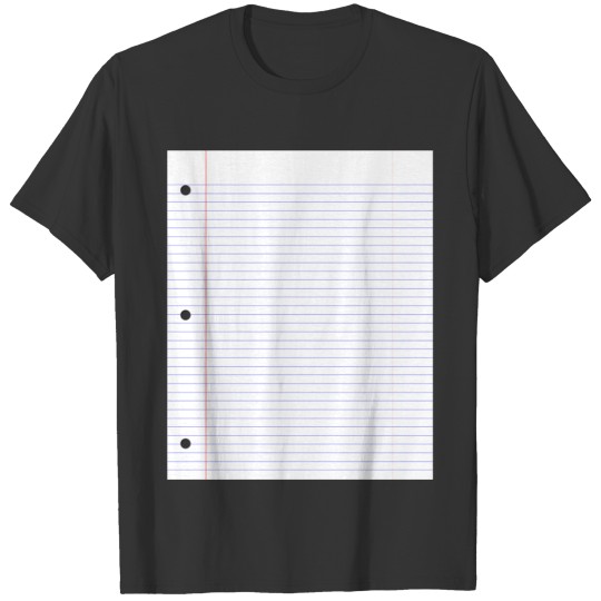 Ruled line paper a4 papers T Shirts
