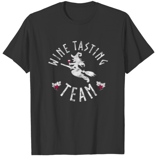 Wine Tasting Team Witch Halloween Vintage T Shirts
