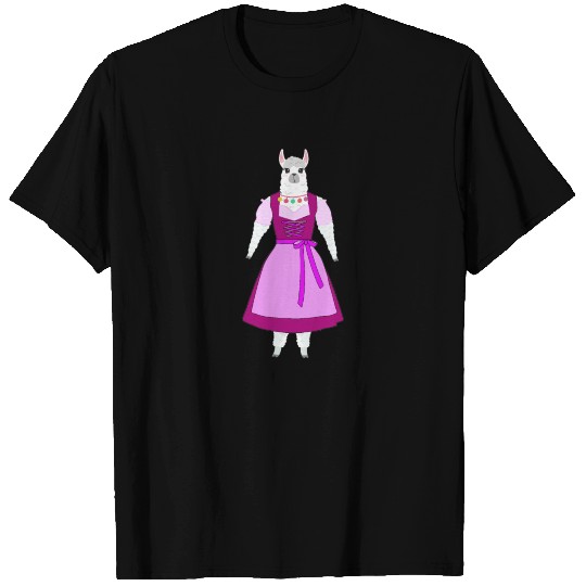 Cute Dirndl Alpaca Llama T Shirts