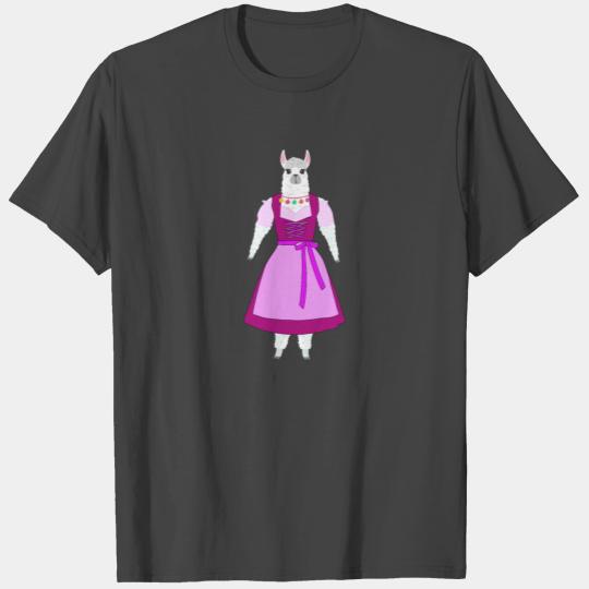 Cute Dirndl Alpaca Llama T Shirts