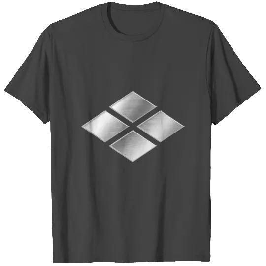 Takeda Clan Kamon Silver Chrome T Shirts