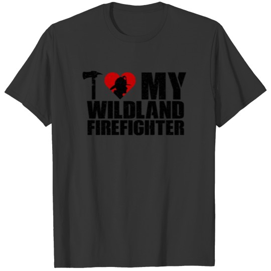 Love My Wildland Firefighter Retro T-shirt