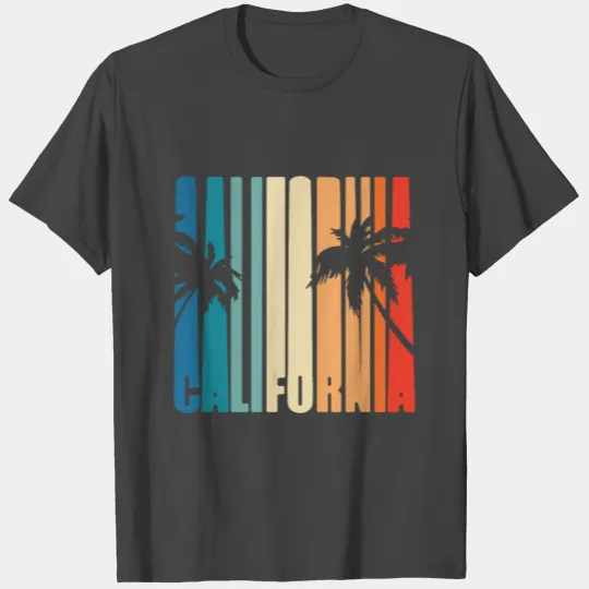 California West Coast Retro Design Gift Idea T Shirts