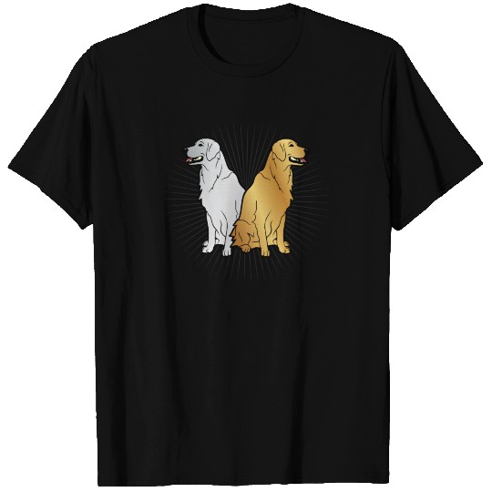 SILVER AND GOLD RETRIEVER T Shirts