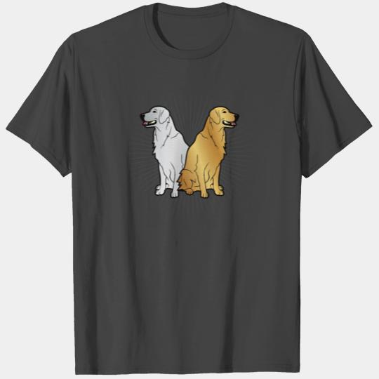 SILVER AND GOLD RETRIEVER T Shirts