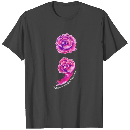 Rose Mental Health Suicide Prevention Awareness T Shirts