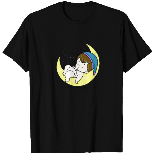 The baby that slept on the moon T Shirts