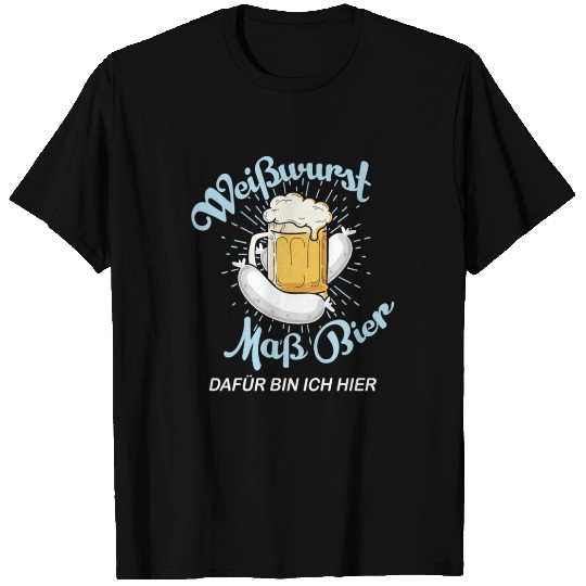 Oktoberfest T Shirts White Sausage Beer