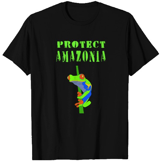 Protect Amazonia. Tree frog. Amazon rainforest. T Shirts