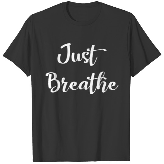 Breathe black yoga class yogini meditation T Shirts