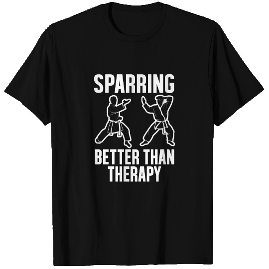 Sparring Therapy Karate Boxing, Jiu Jitsu T Shirts