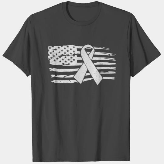 Periwinkle Awareness Cancer T Shirts
