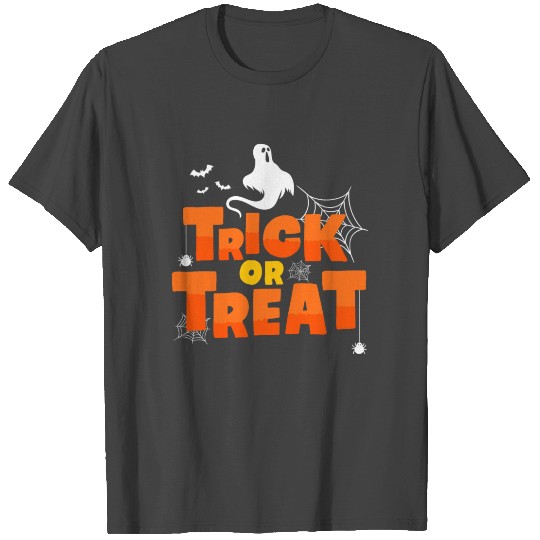 Halloween Trick or Treat Ghost Spider Costume T Shirts