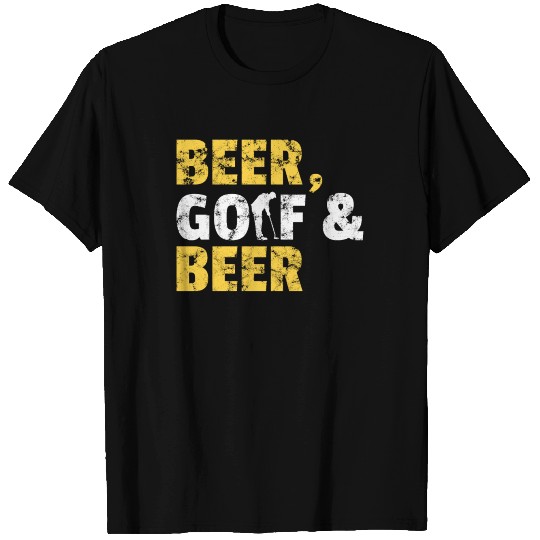 Beer Golf & Beer Funny Golfer Drinker Gift Idea T Shirts