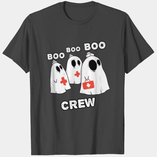 Boo Boo Crew Nurse Ghosts - Halloween Ghosts T Shirts