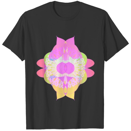 Flower of Passion and Love Abstract Design Art T Shirts