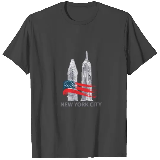 New York City T Shirts Flag State T Shirts Vintage