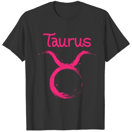 Taurus zodiac bull icon T-shirt