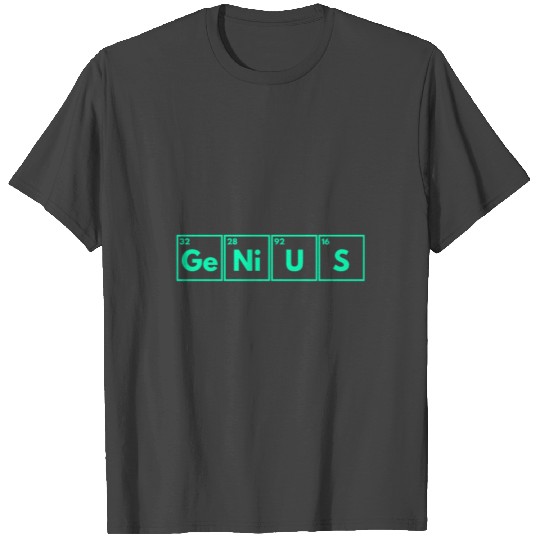 Genius Genie Periodic Table Element Funny Doctor T Shirts