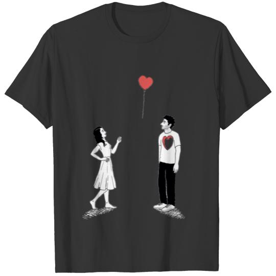 Balloon Heart Release T Shirts