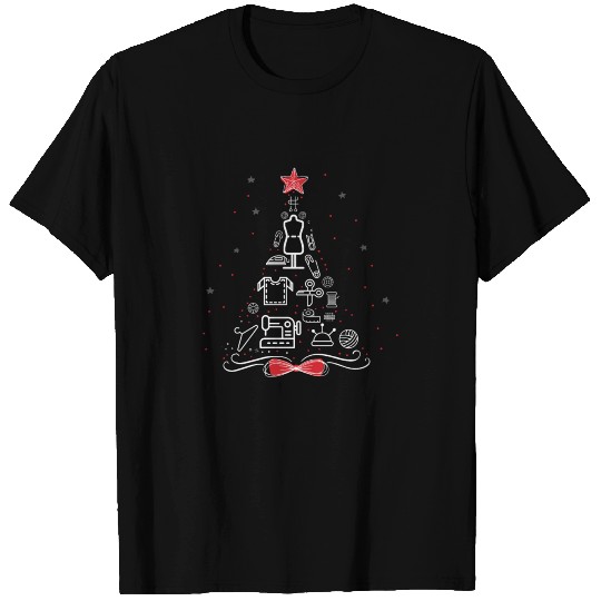 Merry Christmas Tree Sewing Crochet Tools, T Shirts