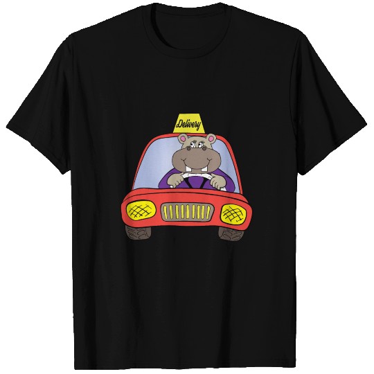 Hippo - Delivery Driver - Gift - Taxi Driver T Shirts
