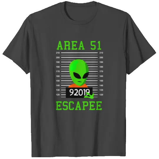 Alien Escapee Area 51 Cute Vintage Halloween T Shirts