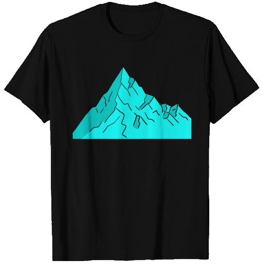 Blue mountain peak. Iceberg. Glacier. T Shirts