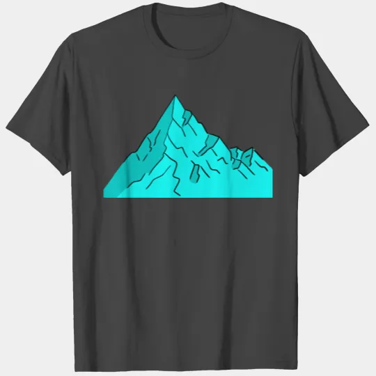 Blue mountain peak. Iceberg. Glacier. T Shirts