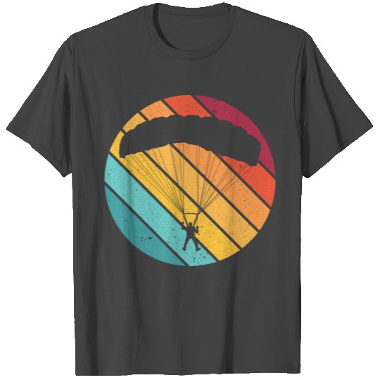 Skydiving skydive parachute Retro vintage gift T Shirts