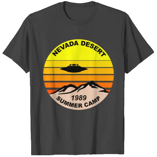 Nevada Desert Summer Camp 1989 Area 51 UFO Saucer T Shirts