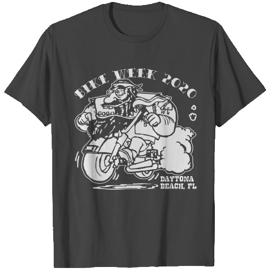 Bike Week 2020 Cartoon ©WhiteTigerLLC . com @ T Shirts