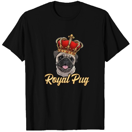 Portrait from a royal Pug T Shirts