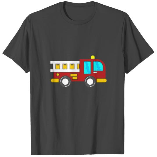 fire truck fire brigade car children T Shirts