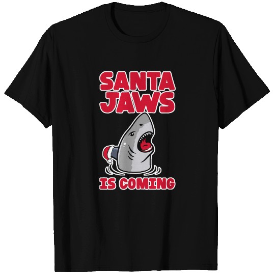 Santa Jaws is coming T Shirts