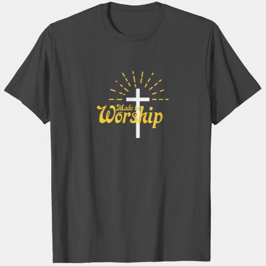Made To Worship I Funny Christian Religious T Shirts