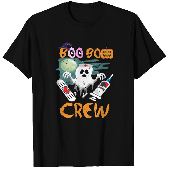 Boo Boo Crew Nurse Ghost Halloween Costume T Shirts