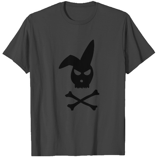 Rabbit Skull and Crossbones T Shirts