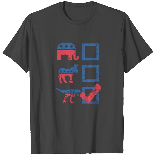 Election Ballot USA Flag Elephant Donkey Dino Gift T Shirts