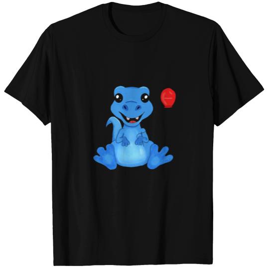Dino T-rex with Balloon T Shirts