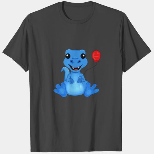 Dino T-rex with Balloon T Shirts