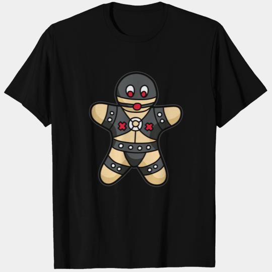 NAUGHTY GINGERBREAD MAN BDSM Bondage Slave T Shirts