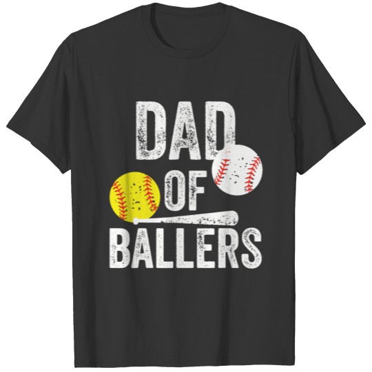 Dad Of Ballers Trending Funny Baseball Softball Gi T Shirts