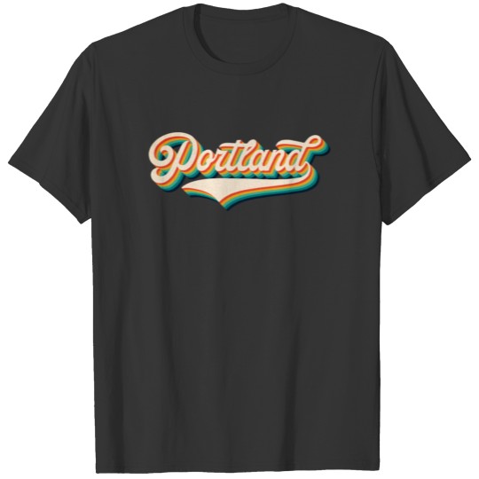 Portland Oregon Retro 70s 80s Vintage Throwback T Shirts