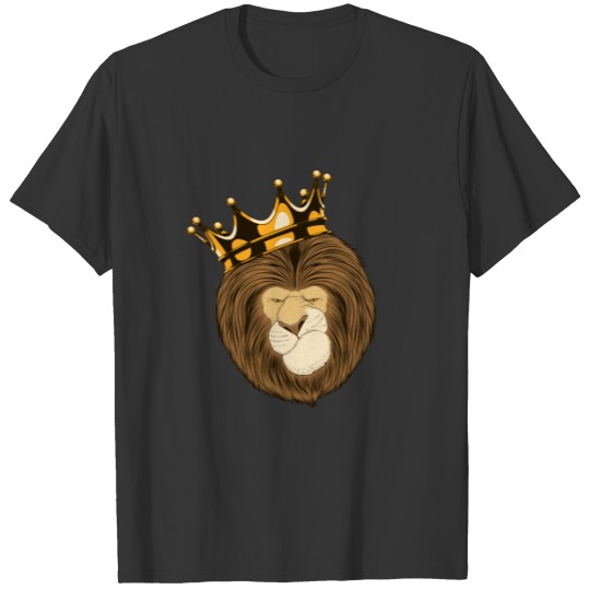 Grumpy Lion Head design T Shirts