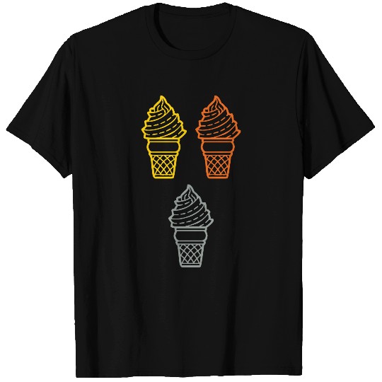Vanilla Ice Cream in Cones T Shirts