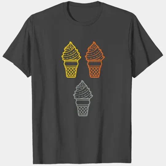 Vanilla Ice Cream in Cones T Shirts