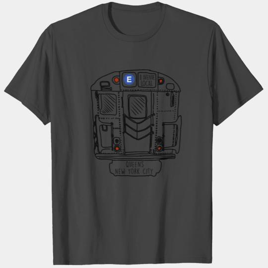 New York City Subway Queens E Train T Shirts