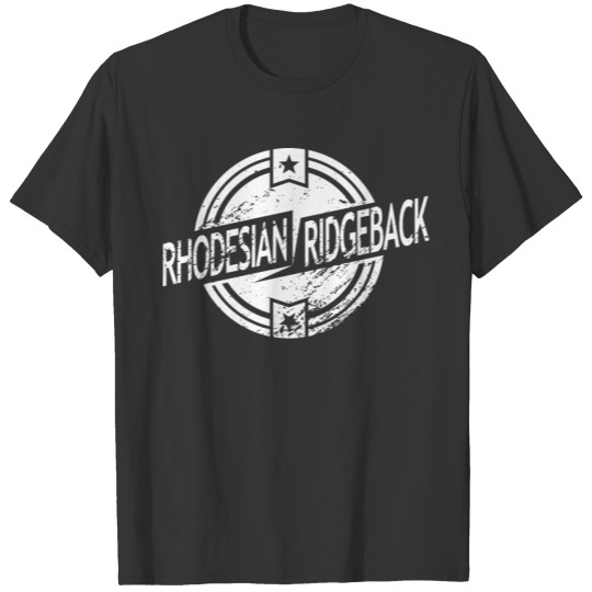 Rhodesian Ridgeback Logo white T Shirts