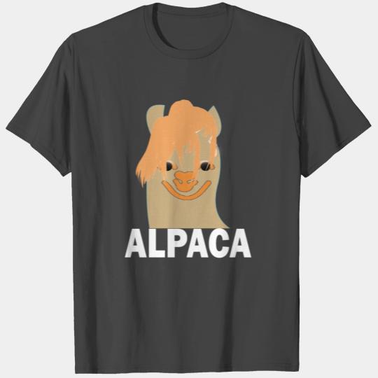 Alpaca with funny hairstyle T Shirts